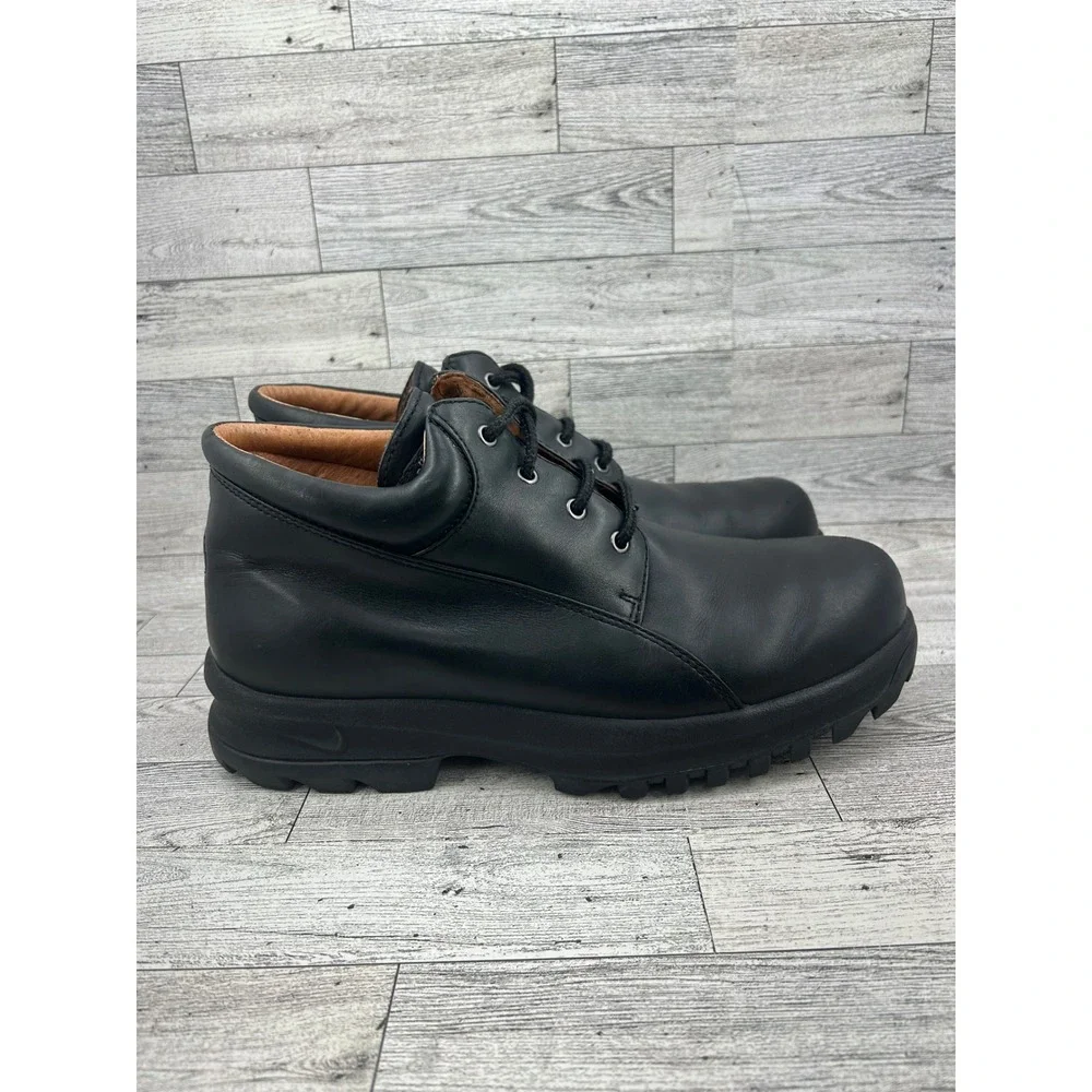 Nike ACG‎ Air Liner All Conditions Gear Black Leather Lace Up Boots Mens Size 10
